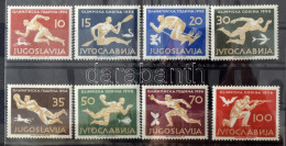 Delcampe - ** Jugoszlávia Olimpia Motívum Kiadások Készlet Maradvány 1956-tól Sok Többlet Példánnyal, 10 Vastag Fekete Lapos Jó A/4 - Sonstige & Ohne Zuordnung