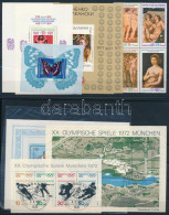 Delcampe - **, O 13 Db Vegyes Külföldi Blokk + 1 Négyestömb, 3 Db Közepes Stecklapon - Sonstige & Ohne Zuordnung