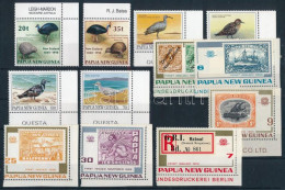 Delcampe - ** Pápua Új-Guinea 12 Db ívszéli / ívsarki Bélyeg Stecklapon - Sonstige & Ohne Zuordnung
