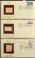 Delcampe - Amerikai Egyesült Államok 1997-1998 69 Klf Aranyfóliás FDC, Dekoratív Nagyalakú FDC Berakóban, Oldalanként 3-3 Férőhely, - Sonstige & Ohne Zuordnung