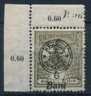 Delcampe - ** Nagyvárad 1919 Turul 6f ívsarki Bélyeg Kettős Felülnyomással, Bodor Vizsgálójellel. RR! - Sonstige & Ohne Zuordnung