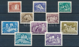 Delcampe - ** 1961 Várak II. Sor Minden értéke XIII. B Vízjellel - Altri & Non Classificati