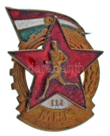 Delcampe - 1950. "MHK (Munkára Harcra Kész)" Zománcozott Fém Kitűző, Hátoldalán Sorszámmal (~31x22mm) T:AU - Non Classificati