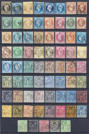 France 1849/1890, Collection De 69 Timbres Cérès, Napoléon, Sage, COTE +1300€ - Collections