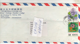 2 Timbres , Stamps " Fleurs " Sur Lettre , Cover , Mail Du 13/03/? ? - Covers & Documents