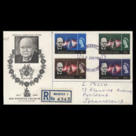 Basutoland 1966 Churchill Commemoration First Day Cover, MASERU - 1965-1966 Autonomia Interna