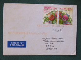 Poland 2008 Cover To Nicaragua - Eastern Eggs - Lettres & Documents