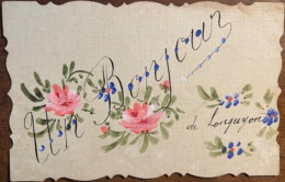 CPA Toilée FANTAISIE 54 Un Bonjour De Longuyon, écrite En 1920 - Longuyon