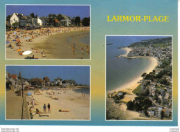Delcampe - 56 Larmor Plage N°6 4074 Plages De Toulhars Et De Larmor Baignade Bronzage VOIR DOS - Lorient