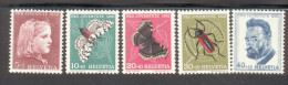 CH 588 - 592  Pro Juventute Insekten MNH ** Neuf  Postfrisch - Ongebruikt