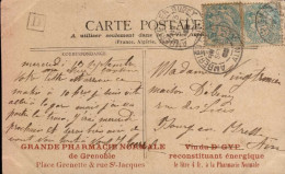 GRANDE PHARMACIE NORMALE DE GRENOBLE  ( ISERE ) .VIN DU DOCTEUR GYP. RECONSTITUANT ENERGETIQUE. SOUS-BOIS - Werbepostkarten
