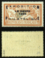 N° 257A EXPO LE HAVRE TB Neuf N** Cote 1650€ Signé - Neufs