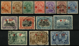 België 150/63 - Rode Kruis - Croix-Rouge - Volledige Reeks - Mooi Gestempeld - Centrage - Cote: 1650 € + 50% = 2475 € - 1918 Red Cross
