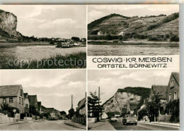 Soernewitz Coswig Dresden Landschaftspanorama Elbe Haeuserpartie An Der Hauptstr - Coswig