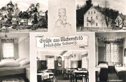 Tuechersfeld Gasthaus Puettlachtal Felsen - Pottenstein