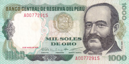 PERU 1000 Soles De Oro 1979 UNC, P-118b - Peru
