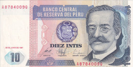 PERU 10 Intis 1987 UNC, P-129 - Peru