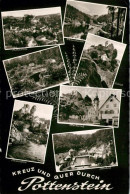 Pottenstein Oberfranken Panorama Weihersbachtal Teufelshoehle Schloss Tuchersfel - Pottenstein