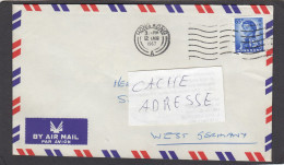 LETTRE AVEC 1 TIMBRE DE 65 C. POUR L'ALLEMAGNE, 1967. - Covers & Documents