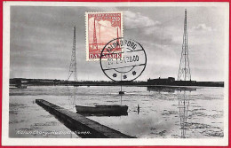 Ai5893 - DENMARK  - Postal History - MAXIMUM CARD - RADIO - 1951 - Cartes-maximum (CM)