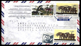 LETTRE EN PROVENANCE DE LA THAILANDE - THÈME ÉLÉPHANT - - Elephants