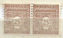 FRANCE N° 622 25C BRUN JAUNE POINT APRES LIBERTE TENANT A NORMAL NEUF SANS CHARNIERE - Unused Stamps