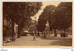 Delcampe - BELGIQUE SPA Monument Au 4ème Lanciers Et Place Royale. Carte écrite En 1936. - Spa