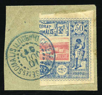 Obl. 15a - Coupé Droit Du 50c. Obl. CàD Bleu. SUP. - Other & Unclassified