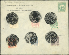 Obl. 23a - Cachet Maghzen. TANGER. Noir. Octogonal. Document Des Poste Et Télégraphes Affranchi Avec Timbre De La Poste - Other & Unclassified