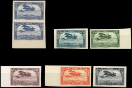 ** Poste Aérienne. Petit Lot De Poste Aérienne N.D. 6 Pièces Dont Une Paire. SUP. - Other & Unclassified