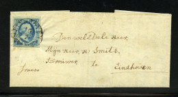Eindhoven-B (de H/S 125) Met 5 Ct. Blauw Pl.II Pos.8 Pr.ex. Op Complete Brief Van Oirschot (langstempel Op A/z) Naar Ein - Sonstige & Ohne Zuordnung