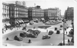 ESPAGNE - Madrid - Porte Du Soleil - Animé - Voiture - Commerce - Ed Garcia Garrabella - Zaragoza - Carte Postale - Madrid