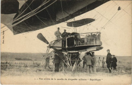 Delcampe - PC LA NACELLE DIRIGEABLE LA RÉPUBLIQUE ZEPPELIN BALLOON AVIATION (a19250) - Zeppeline