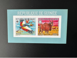 Guinée Guinea 1987 Mi. 1198 - 1199 Klb ND IMPERF Scouts Scoutisme Jamboree Rotary International Bird Oiseau Faune Fauna - Cranes And Other Gruiformes