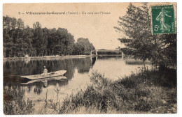 Delcampe - CPA 89 - VILLENEUVE LA GUYARD (Yonne) - 9. Un Coin Sur L'Yonne (petite Animation) - Villeneuve-la-Guyard