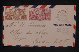 NOUVELLE CALÉDONIE - Affranchissement Tchad Au Rhin  Sur Enveloppe De Paita Pour Le Soudan Français En 1947 - L 169862 - Briefe U. Dokumente
