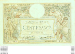Billet 100 Francs Luc Olivier Merson Grands Cartouches EV.31=3=1932 TTB++ - 100 F 1908-1939 ''Luc Olivier Merson''