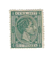 (x),neuf Sans Gomme 25 C. De Peseta - Kuba (1874-1898)