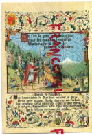 Delcampe - Reproduction D'une Enluminure. Charlemagne Remet La Charte De Fondation De L'Andorre - Geschichte