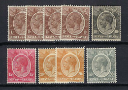 KENYA Et OUGANDA  Ca. 1925: Lot De Neufs** - Kenya & Uganda
