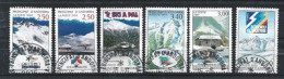 ANDORRE ,  Ski Andorra. ,paysages Durant L'hiver, 6 Timbres Oblitérés, Première Qualité. - Gebruikt