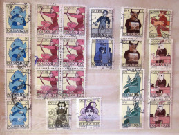 Poland 1996 Zodiac Bow Scorpio Motorcycle Cancer Fishes - Used Stamps