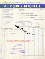 37 0018 AMBOISE INDRE-ET-LOIRE 1952 - Manufacture Articles De Pêche S.A.R.L PEZON & MICHEL Pêche Carnassiers à CADIOU - Sport & Tourismus