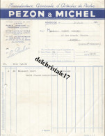37 0016 AMBOISE INDRE-ET-LOIRE 1952 - Manufacture Articles De Pêche S.A.R.L PEZON & MICHEL Pêche Sportive à CADIOU - Sport & Tourismus