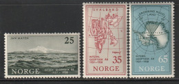 NORVEGE - N°376/8 ** (1957) Année Géophysique - Ongebruikt