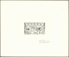 WALLIS & FUTUNA Epreuves 332, épreuve D'artiste En Noir, Signée: 40ème An. ONU - Otros & Sin Clasificación
