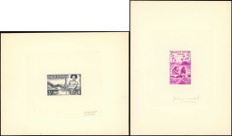 WALLIS & FUTUNA Epreuves 157/57B + 158A/58B, 5 épreuves D'artiste Couleurs Diverses, Signées: Folklore Des Iles - Otros & Sin Clasificación