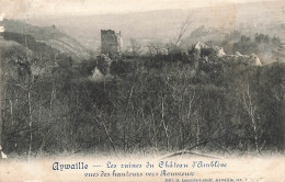 BELGIQUE - Aywaille - Ruines Château Amblève - Vues Hauteurs Vers Rouvreux - G Lemaire Lenoir - Carte Postale Ancienne - Aywaille