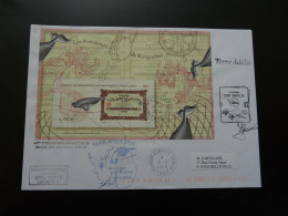 Bloc Société De Pêche Fishing Company Sur Lettre Oblit. Premier Jour Terre Adélie TAAF 2013 - Brieven En Documenten