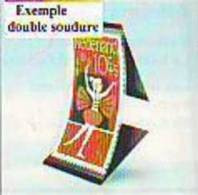 1 LOT DE 25 BANDES  FOND NOIR : FABRICATION HAWID Ou ID : DOUBLE SOUDURE 210 X 27 Environ 30% DE REMISE - Altri & Non Classificati